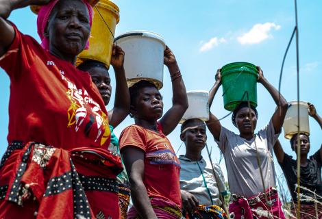 Villagers affected by toxic pollution from a Vedanta-owned copper mine in Zambia.
